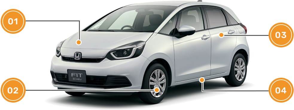 安心点検の点検箇所イメージ